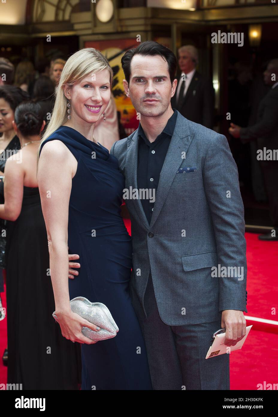Karoline Copping and Jimmy Carr arrive at the Miss Saigon press night