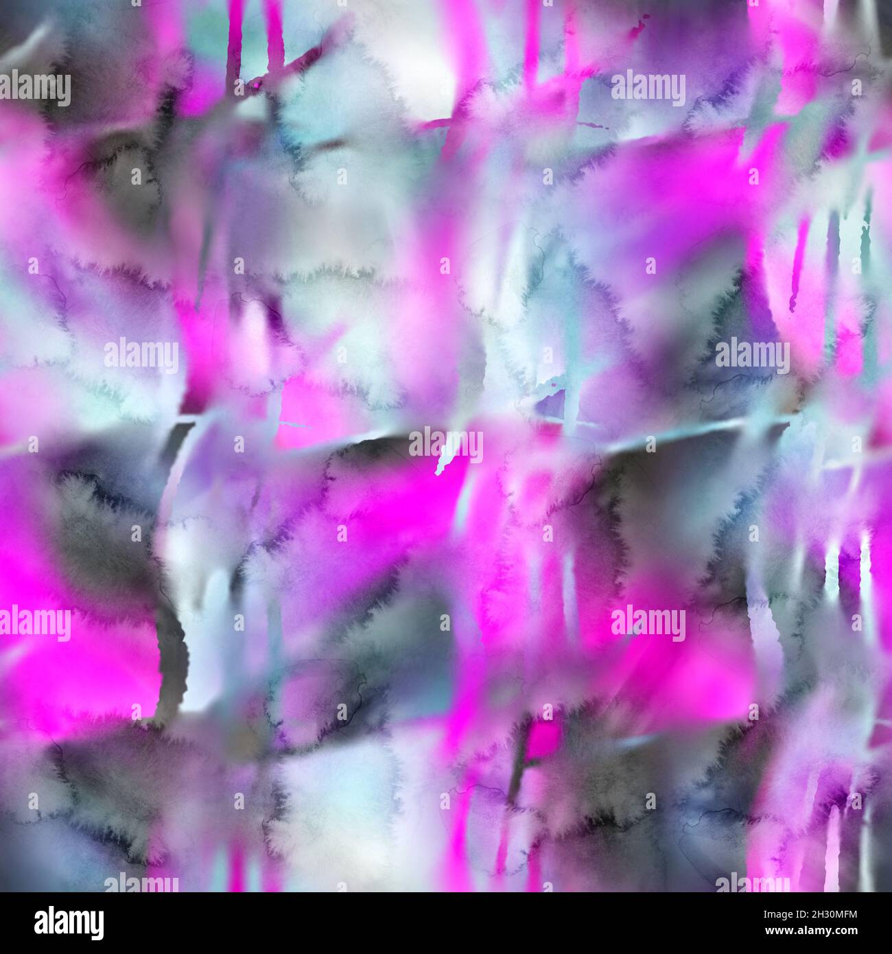 Seamless watercolor wash painting pattern swatch for surface print ...