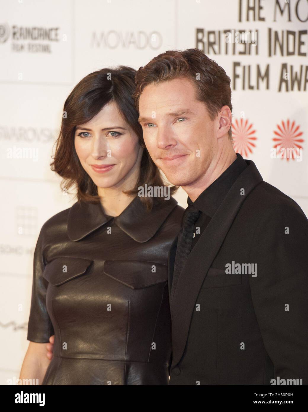 Benedict Cumberbatch and Sophie Hall arrive at The Moet British
