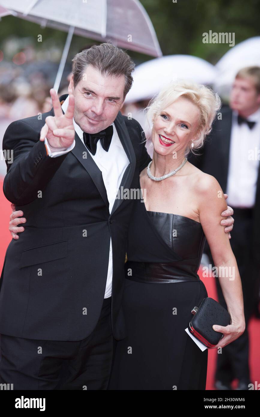 Brendan Coyle and Joy Harrison arrive at the BAFTA Downton Abbey Celebration at the Richmond Theatre - London Stock Photo
