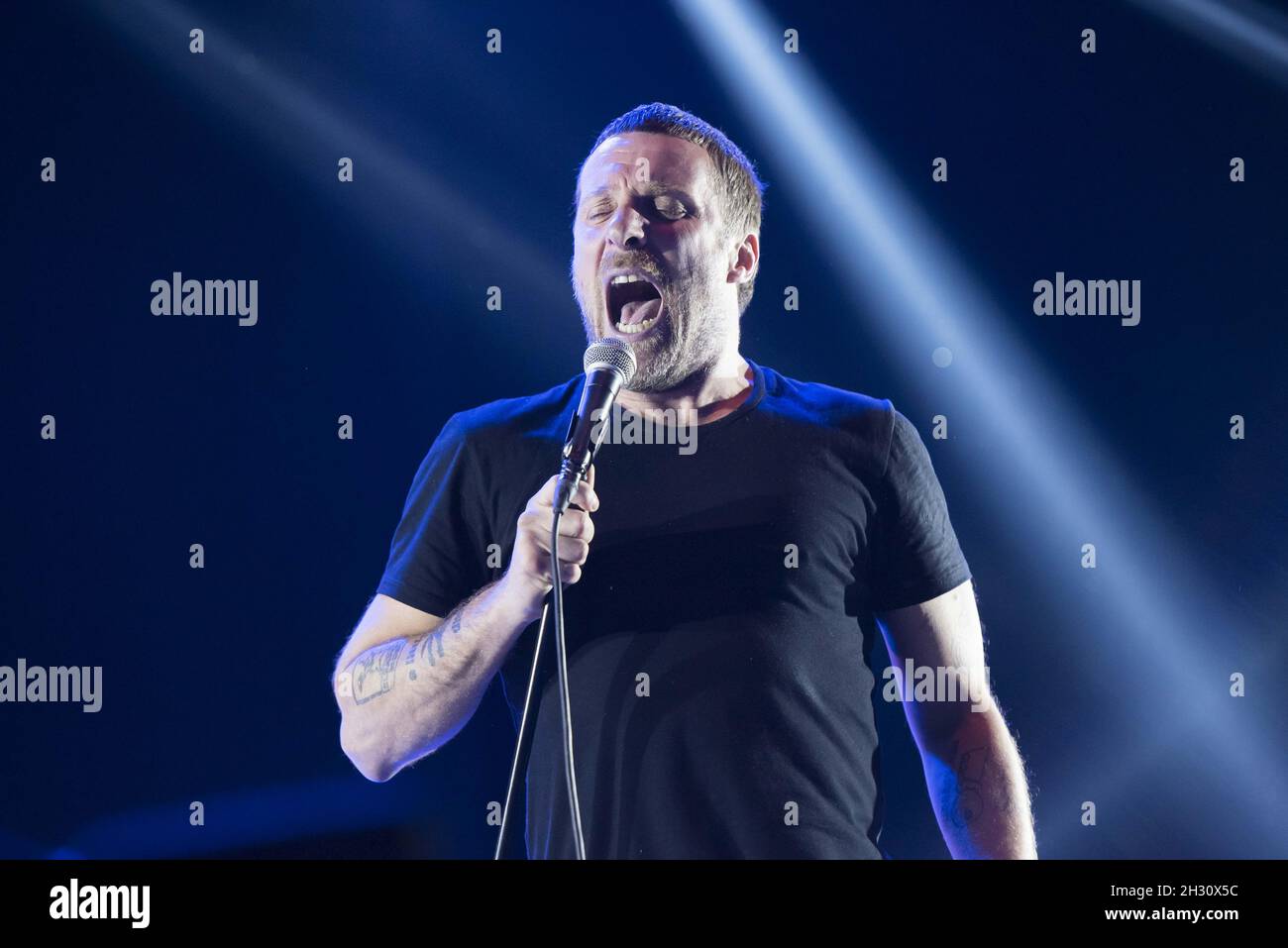 Jason Williamson of Sleaford MODs on day 3 of Bestival 2015 held at