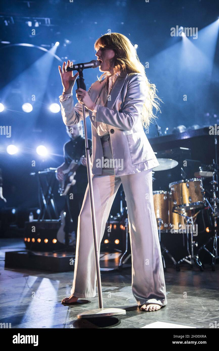Florence Welch of Florence and The Machine performs live on stage as ...