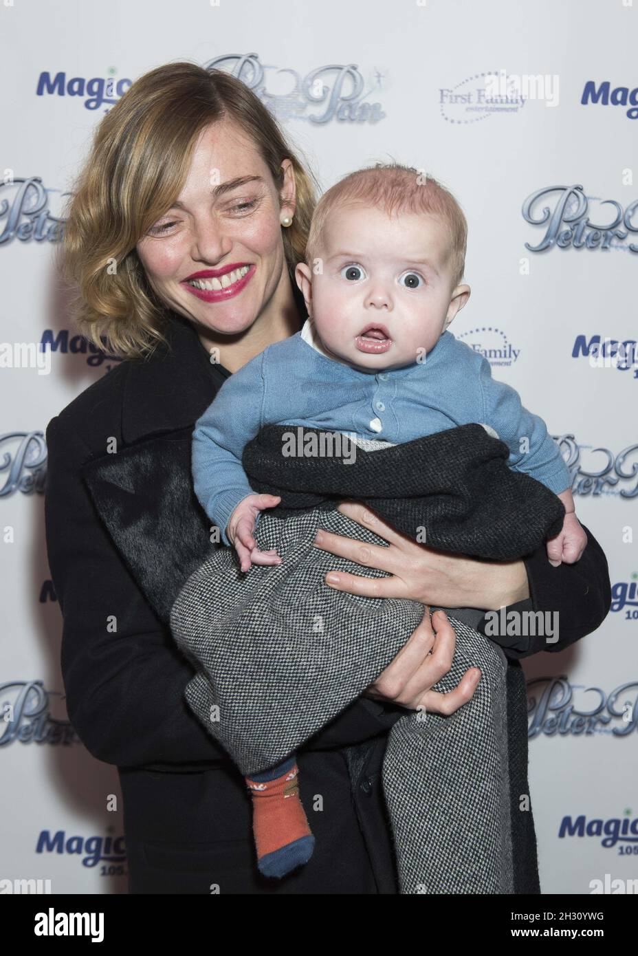 Camilla Rutherford and son arrives at the Peter Pan press night at the ...
