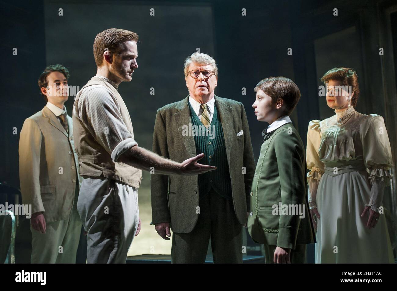 Stuart Ward, Michael Crawford, and Luka Green on stage during the ...
