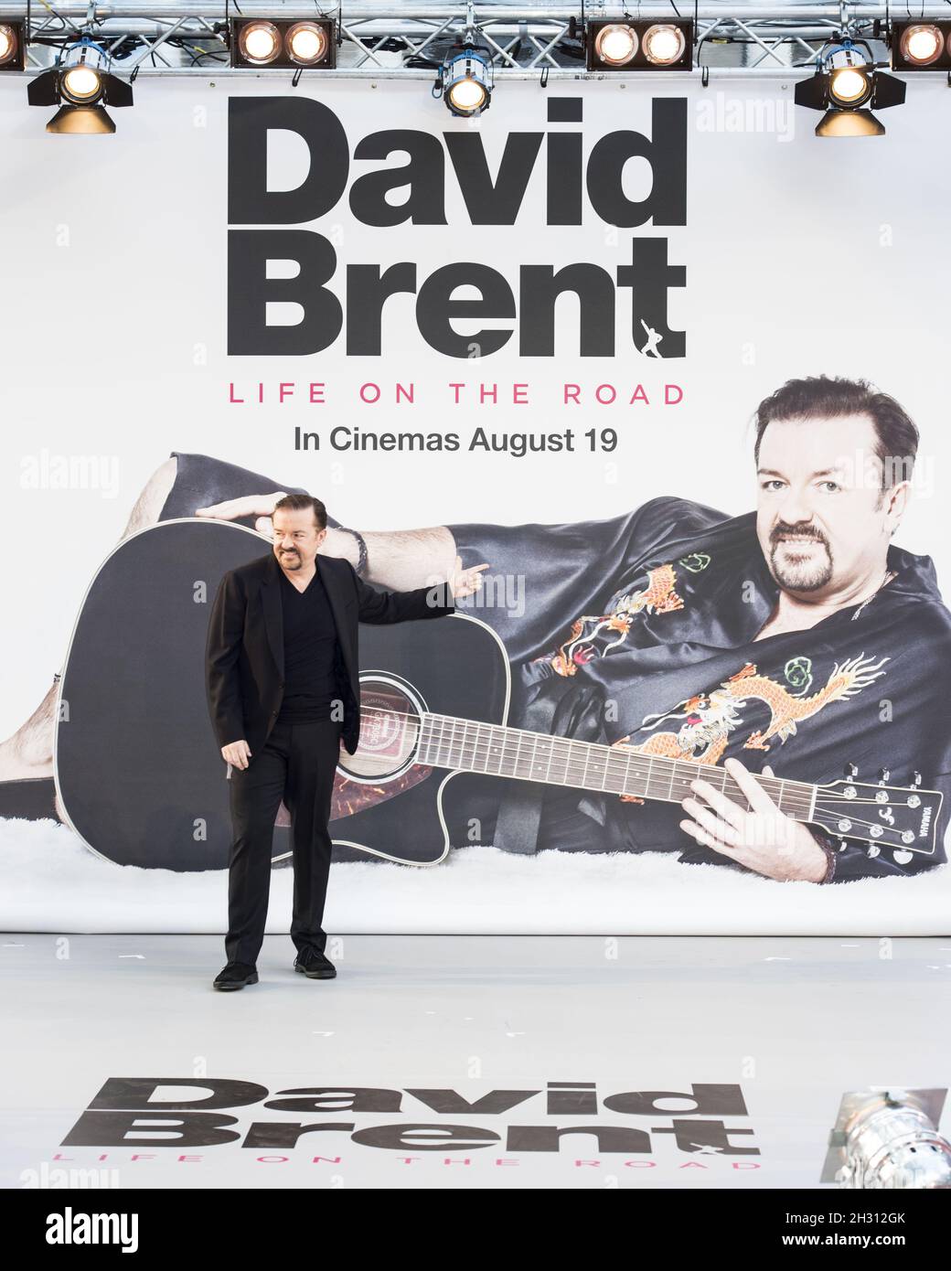 Ricky Gervais arrives during the world premiere of David Brent: Life On