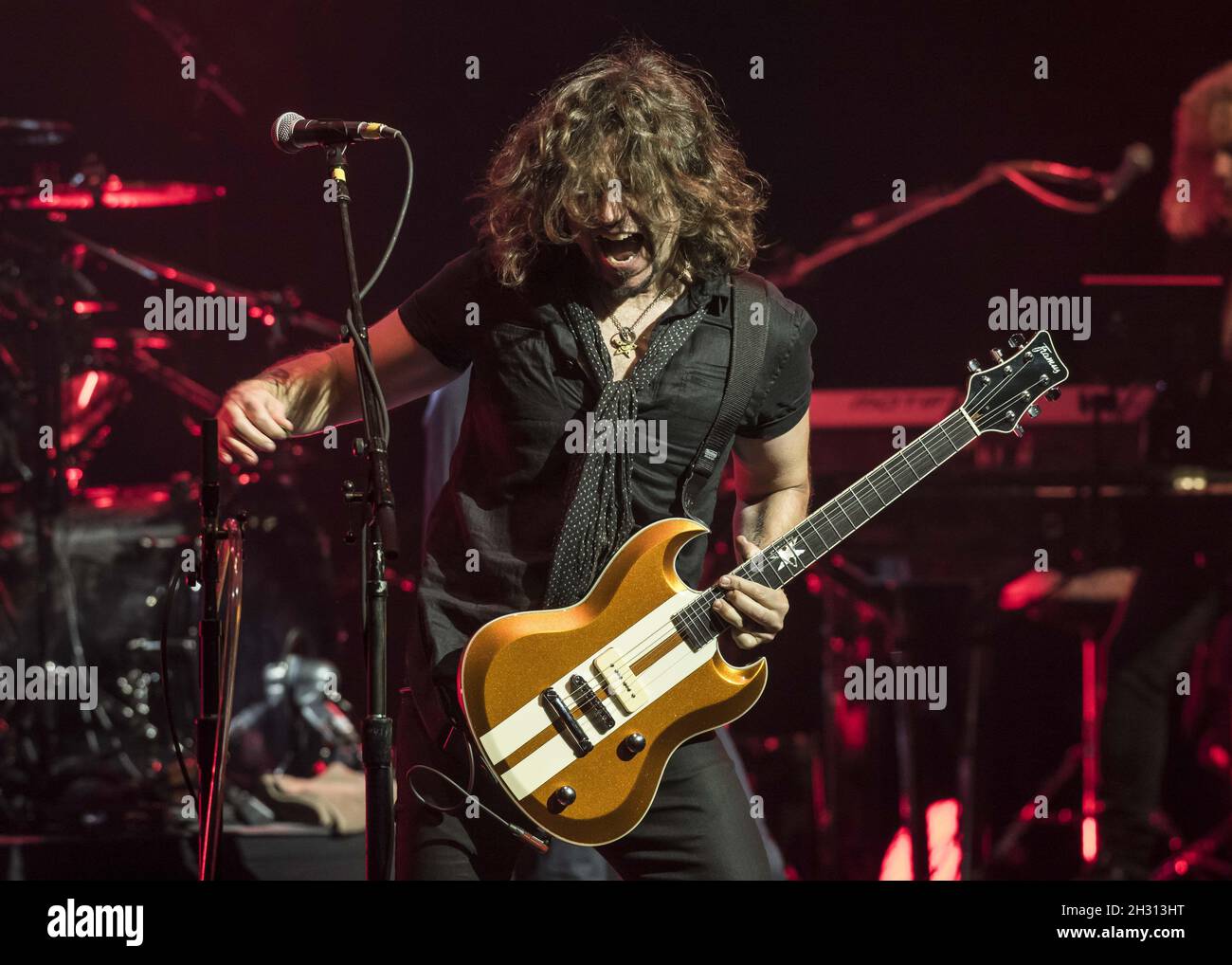 Phil X of Bon Jovi performs live on stage as Bon Jovi present songs from their new album 'This House Is Not For Sale' at the London Palladium, London. Photo Date: Monday 10th October 2016. Photo Credit Should read: DavidJensen/EMPICS Entertainment Stock Photo