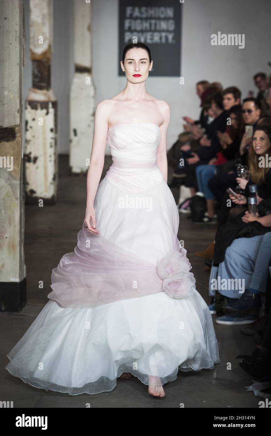 Erin O'Connor walks the catwalk at Oxfam's Fashion Fighting Poverty