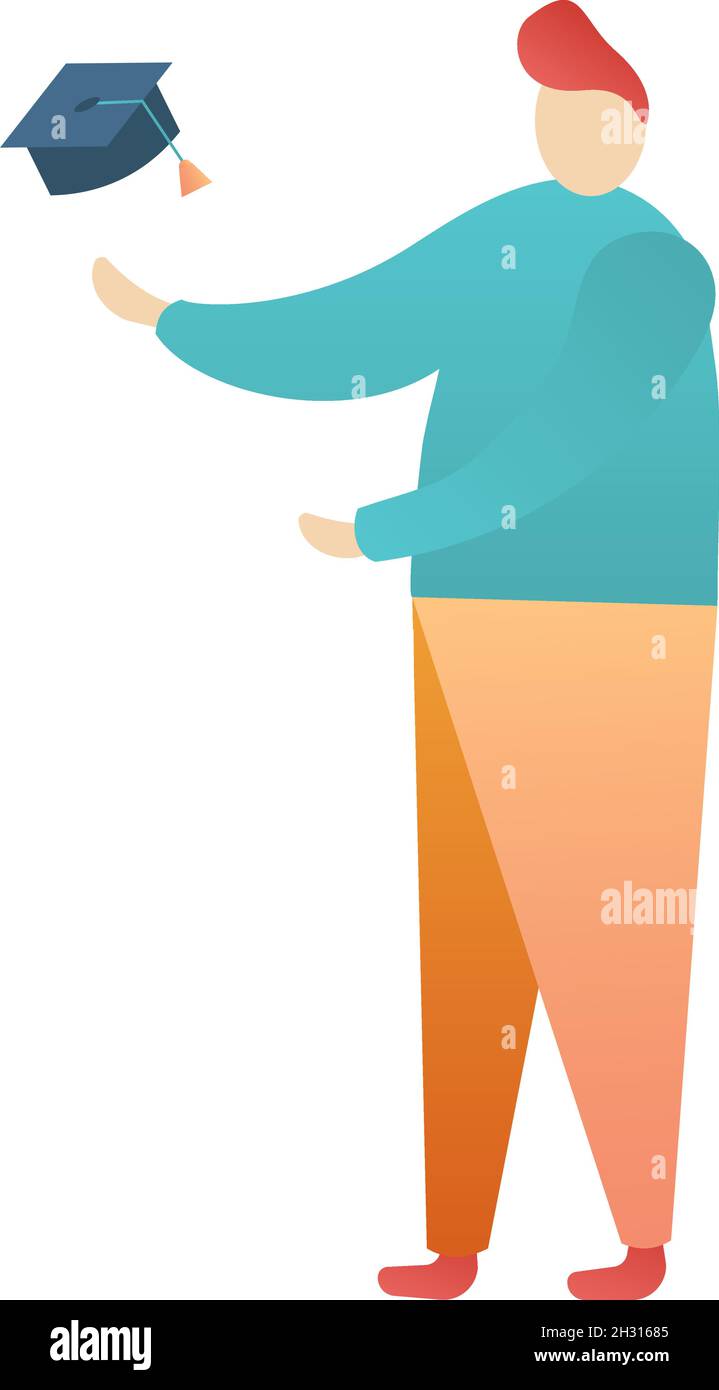 Graduate character hi-res stock photography and images - Alamy