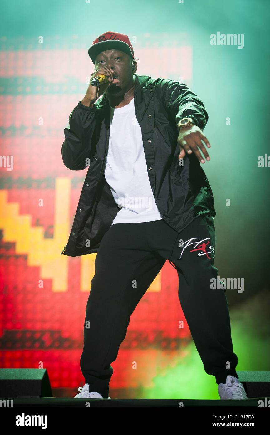 Dizzee Rascal performs live on stage at Bestival 2017 at Lulworth ...