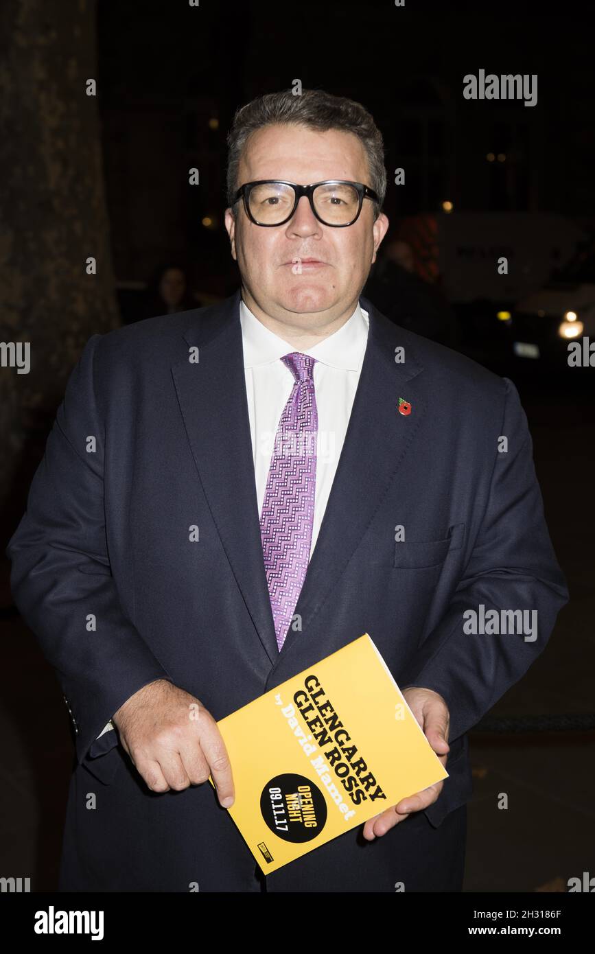 Tom Watson attends the Glengarry Glen Ross press night at the Playhouse Theatre, London. Picture date: Thursday 9th November 2017.  Photo credit should read:  David Jensen/ EMPICS Entertainment Stock Photo