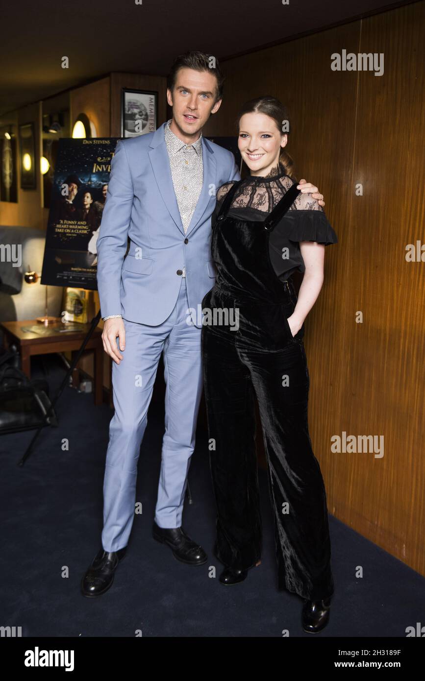 Dan Stevens and Morfydd Clark attend the UK Premiere of The Man Who