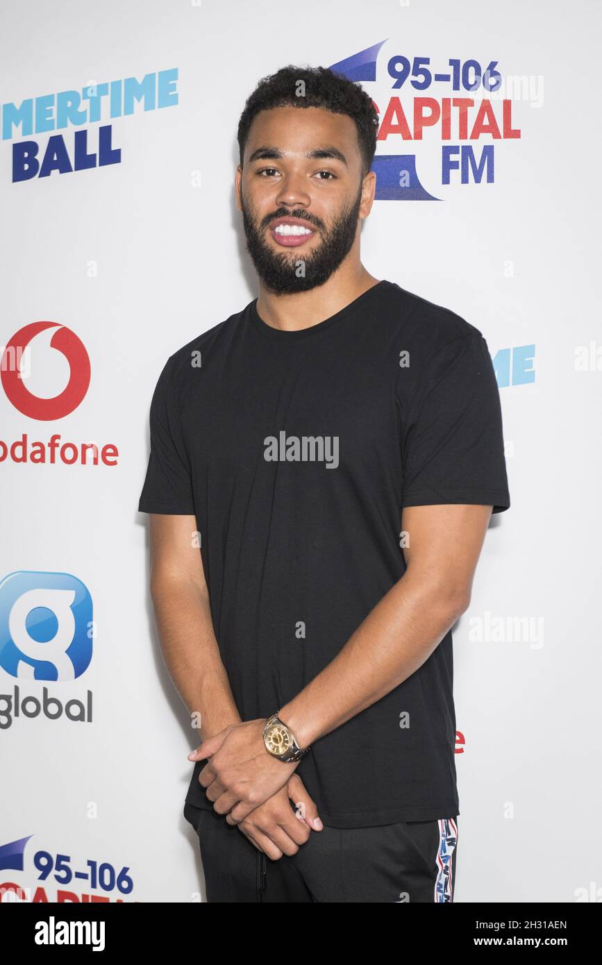 Yungen on the red carpet of the media run at Capital's Summertime Ball ...