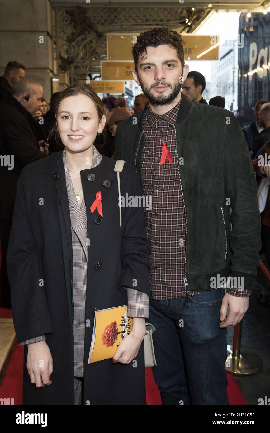 Laura Carmichael And Michael Fox Arrive At The World Aids Day Inheritance Performance At The Noel Coward Theatre London Picture Date Saturday 1st December 18 Photo Credit Should Read David Jensen Empics Entertainment