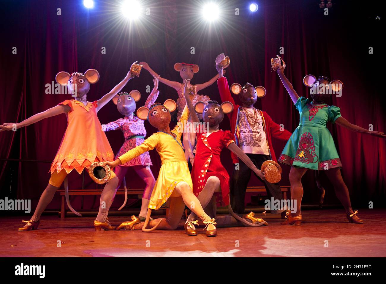 The English National Ballet Perform Angelina Ballerina At Camp Bestival Music Festival At Lulworth Castle In Dorset Uk Stock Photo Alamy