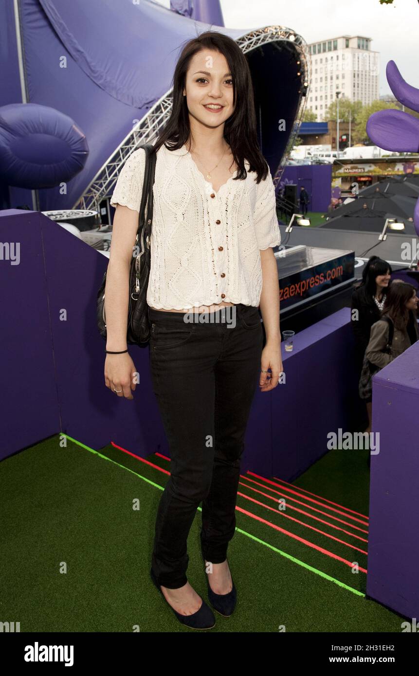 Kathryn Prescott attends the E4 Udderbelly launch Party at Southbank Centre, London Stock Photo
