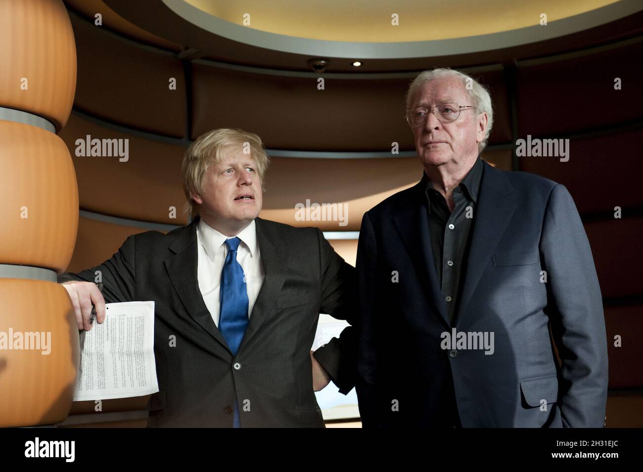 Boris Johnson and Sir Michael Caine attend the £20 Million Opening of the Galleries of Modern London at the Museum of London, London, 27th May 2010. Stock Photo