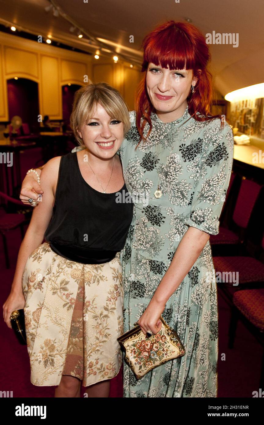 Victoria Hesketh aka Little Boots and Florence Welch attend the performance  of English National Ballet's Swan Lake at the Royal Albert Hall, London  Stock Photo - Alamy, image size:864x1390