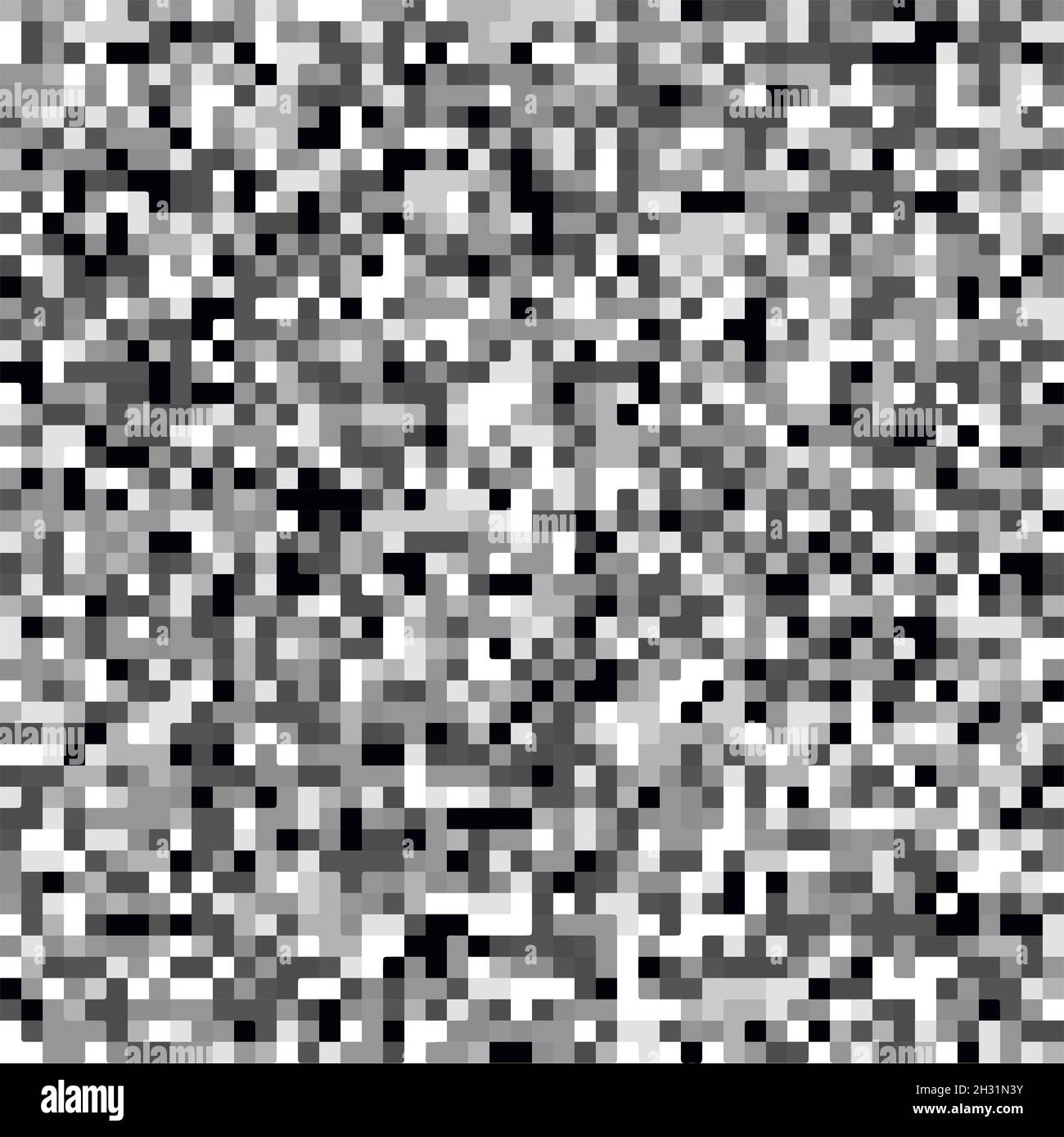 TV screen noise pixel glitch texture background vector illustration. Stock Vector