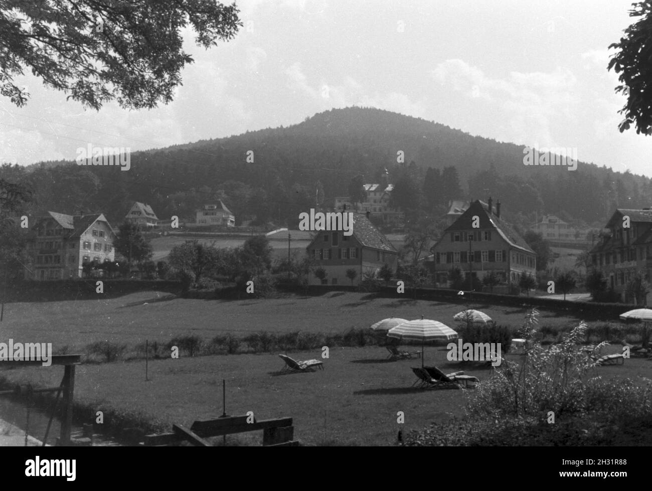 Urlaub im Schwarzwald, Deutsches Reich 1930er Jahre. Holidays in the Black Forest, Germany 1930s. Stock Photo