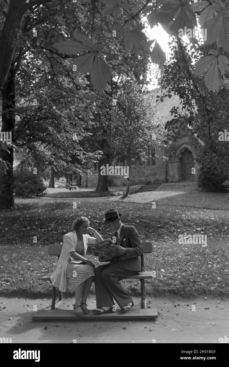 Urlaub im Schwarzwald, Deutsches Reich 1930er Jahre. Holidays in the Black Forest, Germany 1930s. Stock Photo