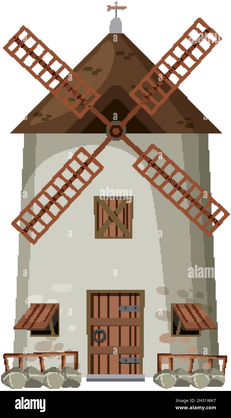 Isolated house on white background illustration Stock Vector Image ...