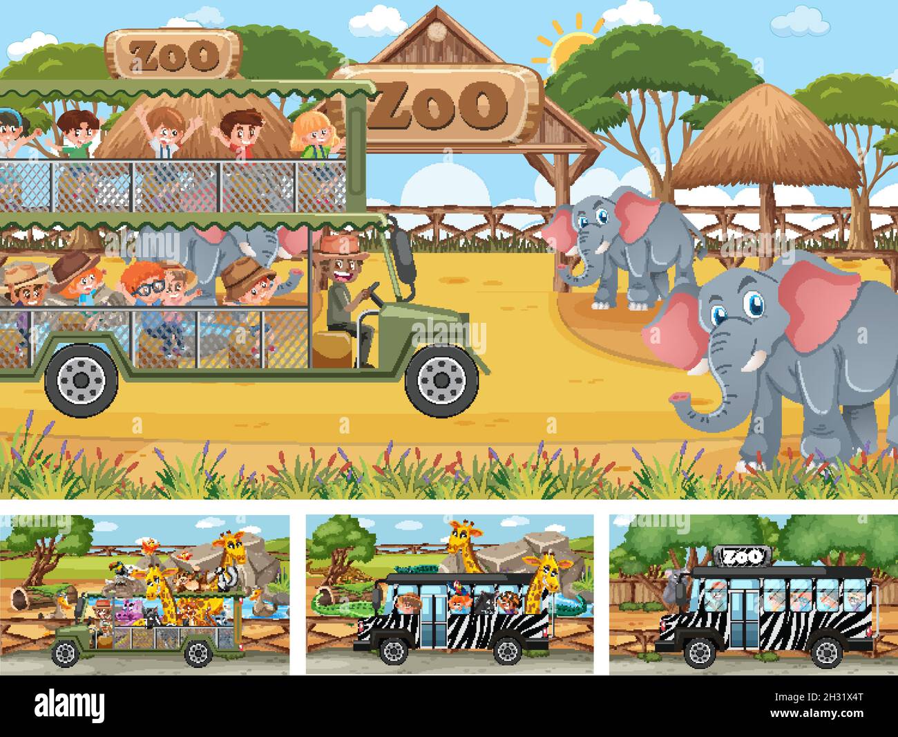 Safari bus zoo hi-res stock photography and images - Page 3 - Alamy