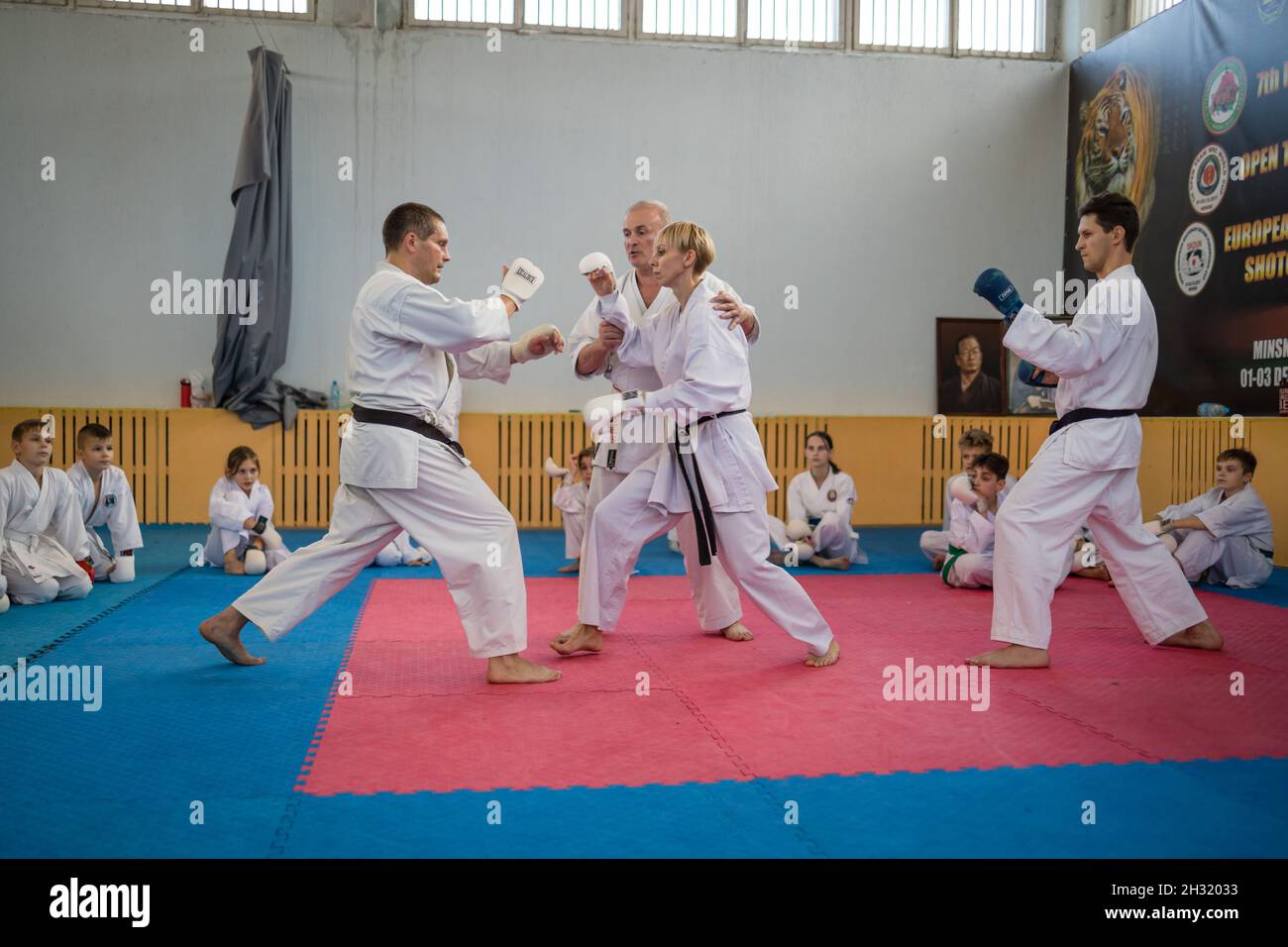 October 23, 2021, Minsk, Belarus, Shotokan Karate Technical Seminar ...