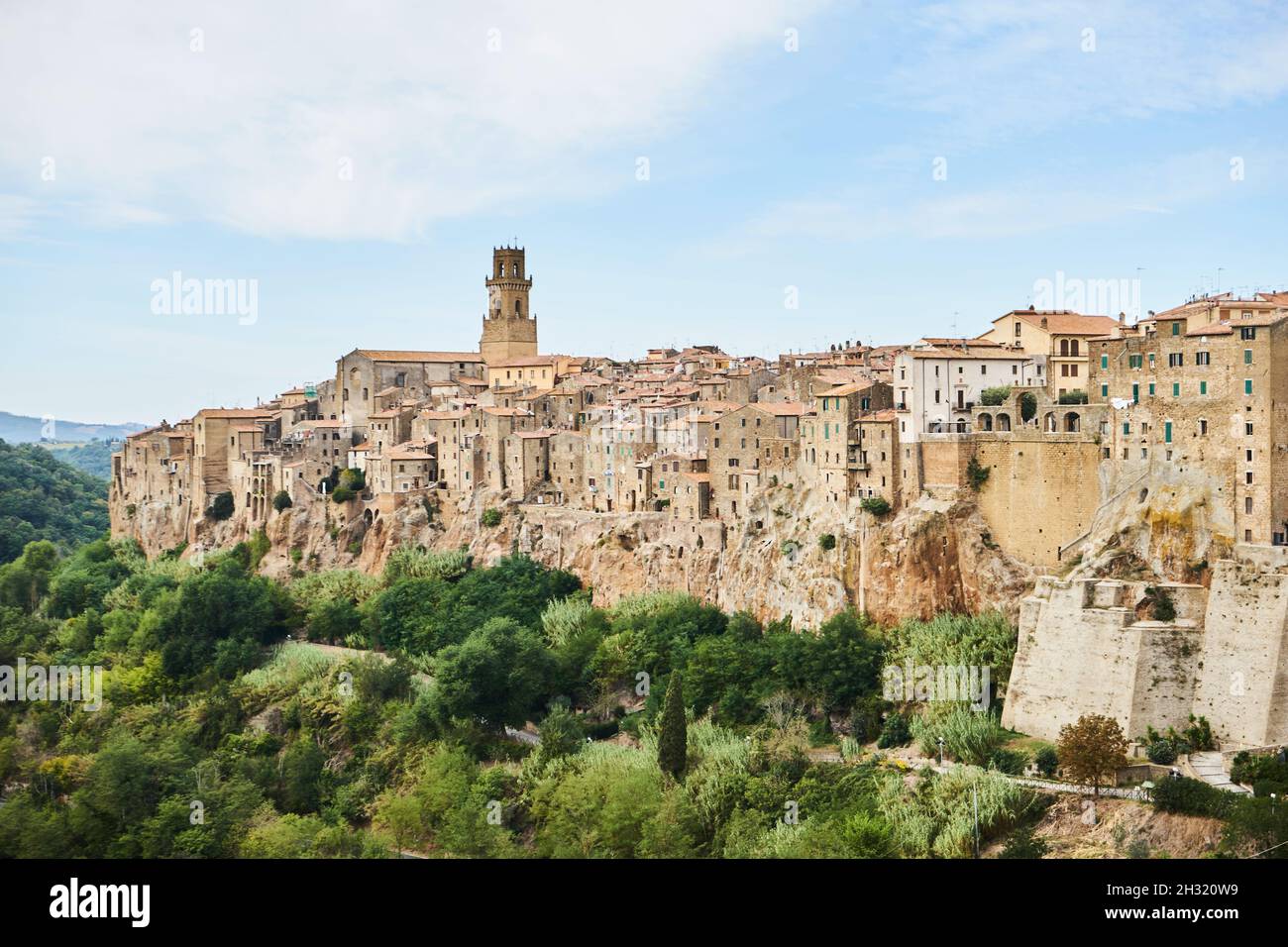 Pitigliano, Stadtansicht der Altstadt, mittelalterliche Tuffstein-Stadt, Provinz Grosseto, Toskana, Italien, Europa Stock Photo