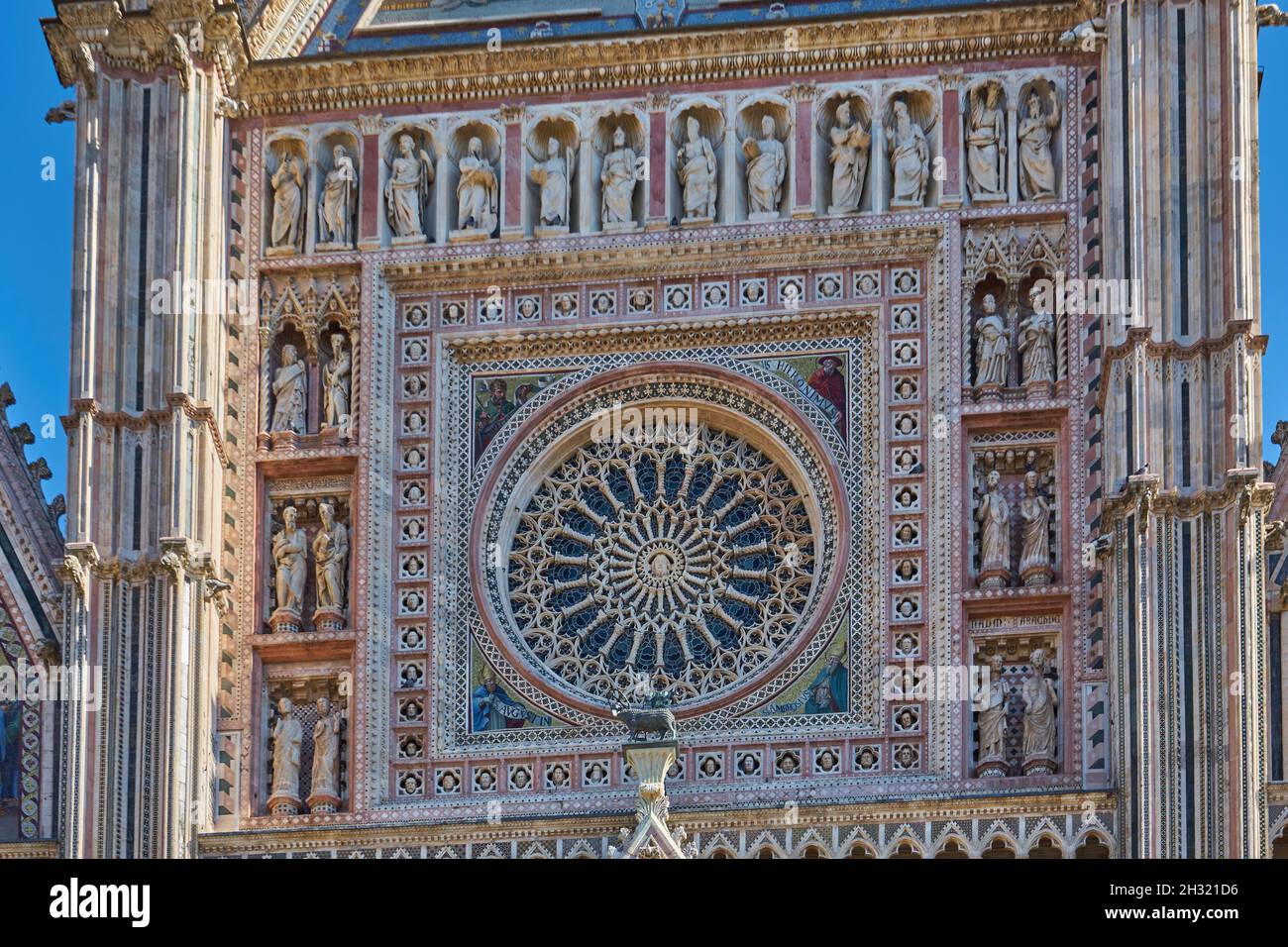 Dom von Orvieto oder Cattedrale di Santa Maria Assunta oder Kathedrale Maria Himmelfahrt, Orvieto, Provinz Terni, Umbrien, Italien, Europa Stock Photo