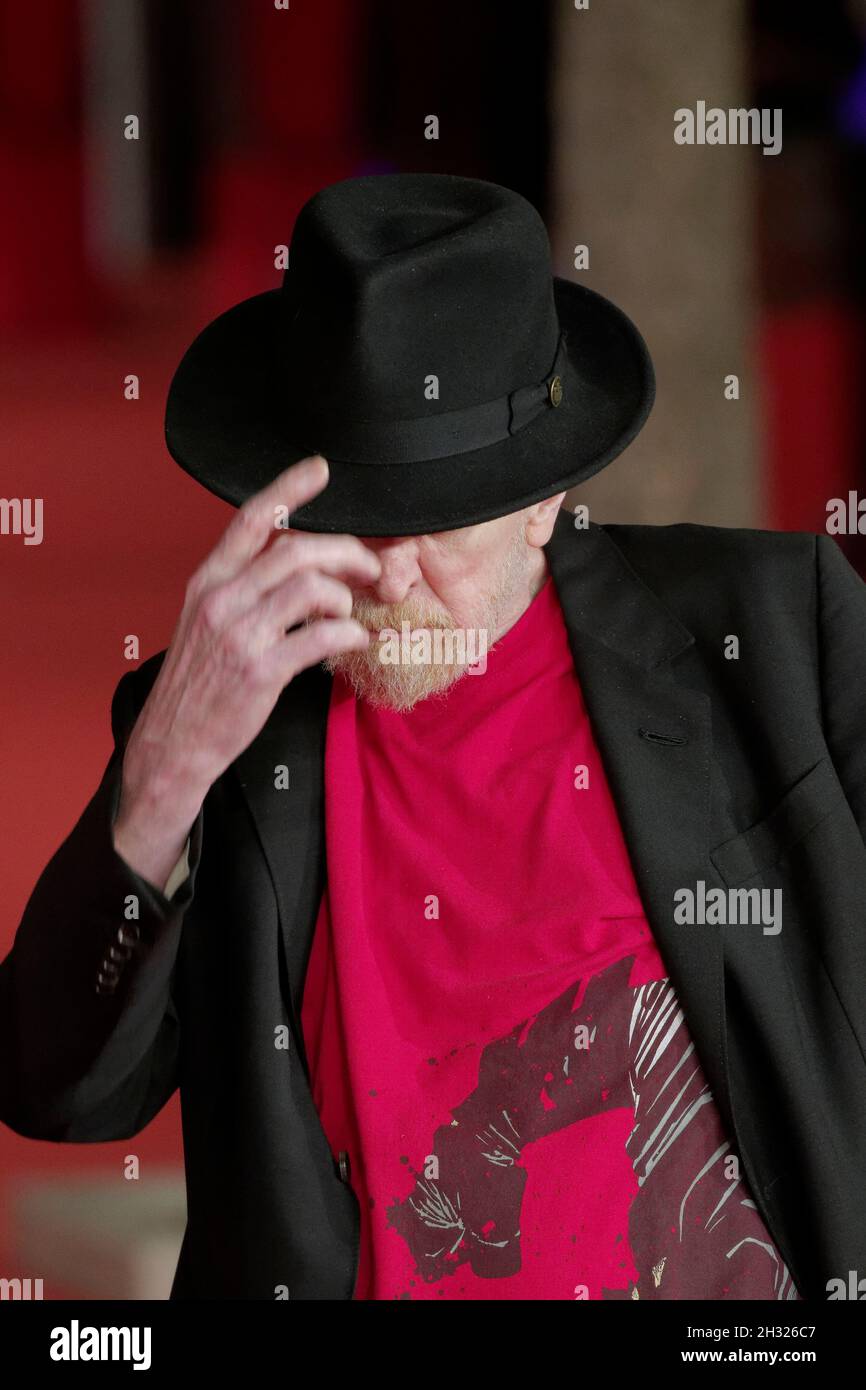 Famous US cartoonist Frank Miller during the red carpet of the documentary 'Frank Miller - American Genius at the 16th Rome Film Festival. Stock Photo
