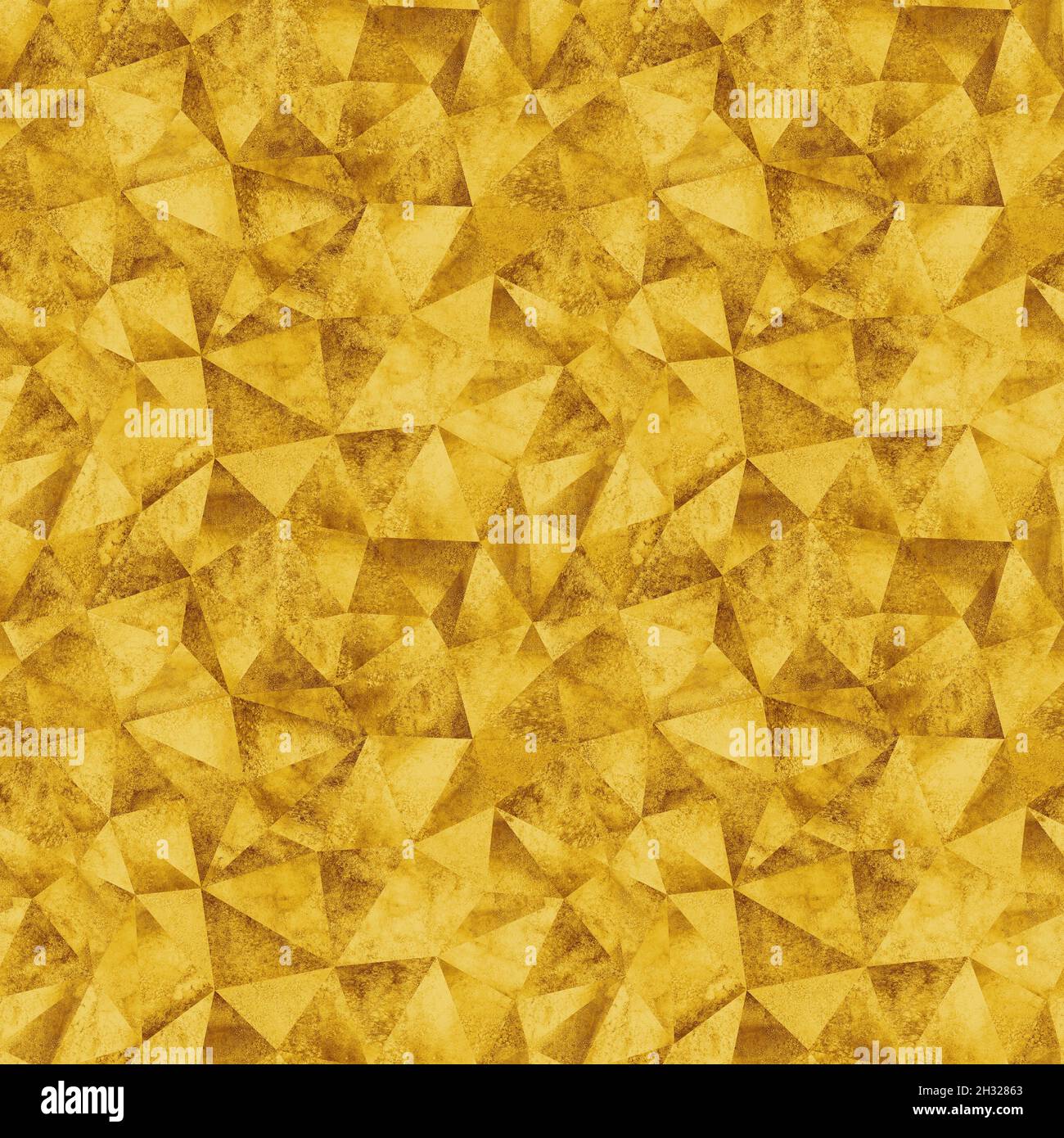 Geometric pattern golden triangles background hi-res stock photography ...