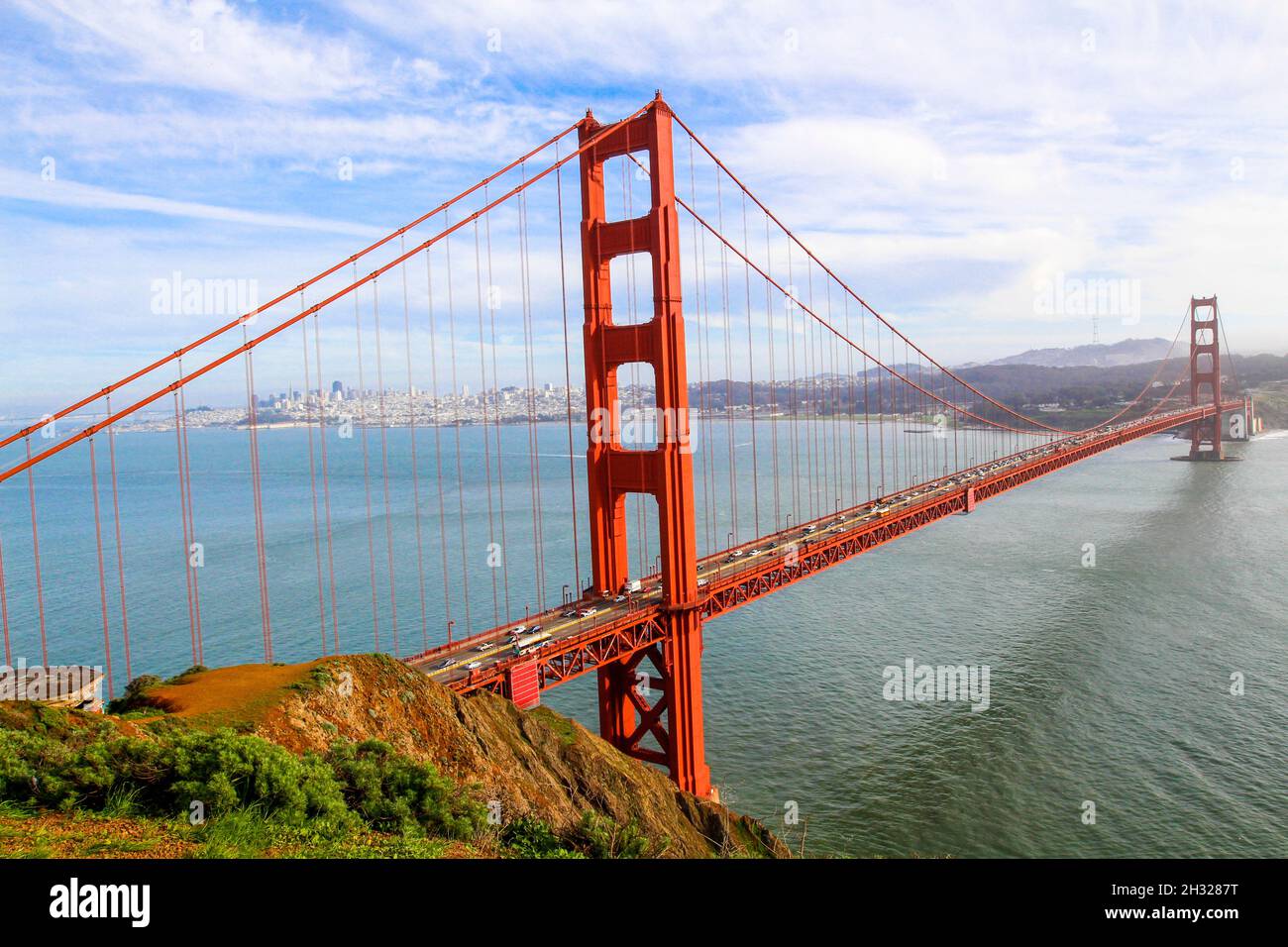 San Francisco California USA, Golden Gate Bridge Stock Photo