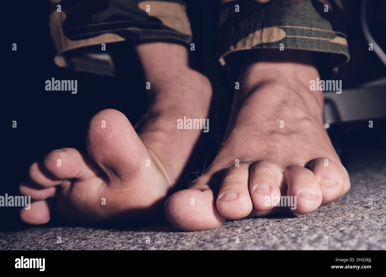 toe training on the floor Stock Photo - Alamy