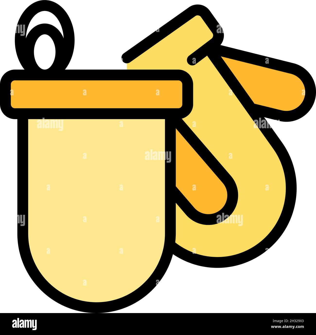 Ladle for sauna icon. Outline of ladle for sauna vector icon thin line color flat isolated Stock Vector