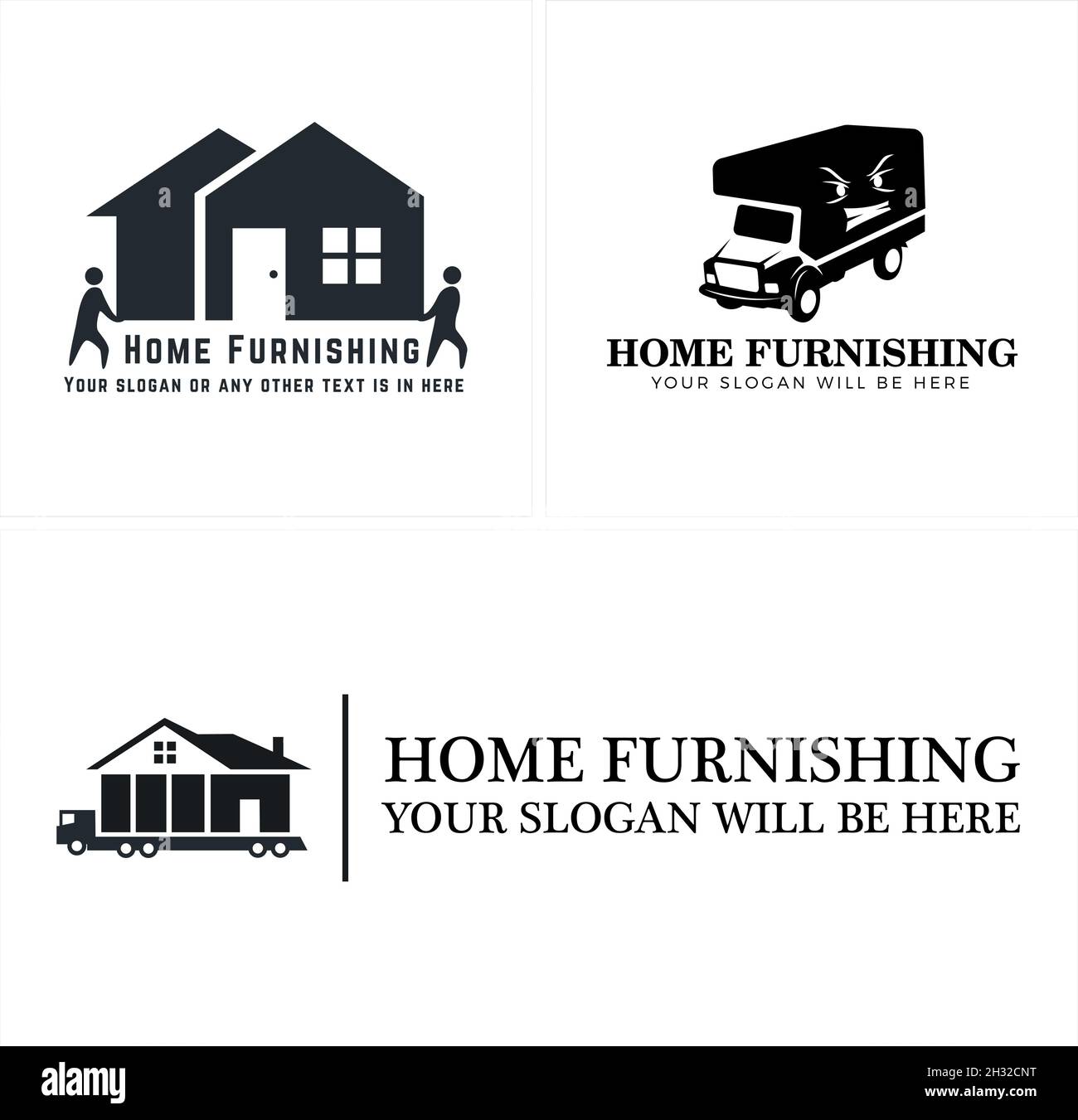 Set of Home Furnishing business logo design Stock Vector Image & Art
