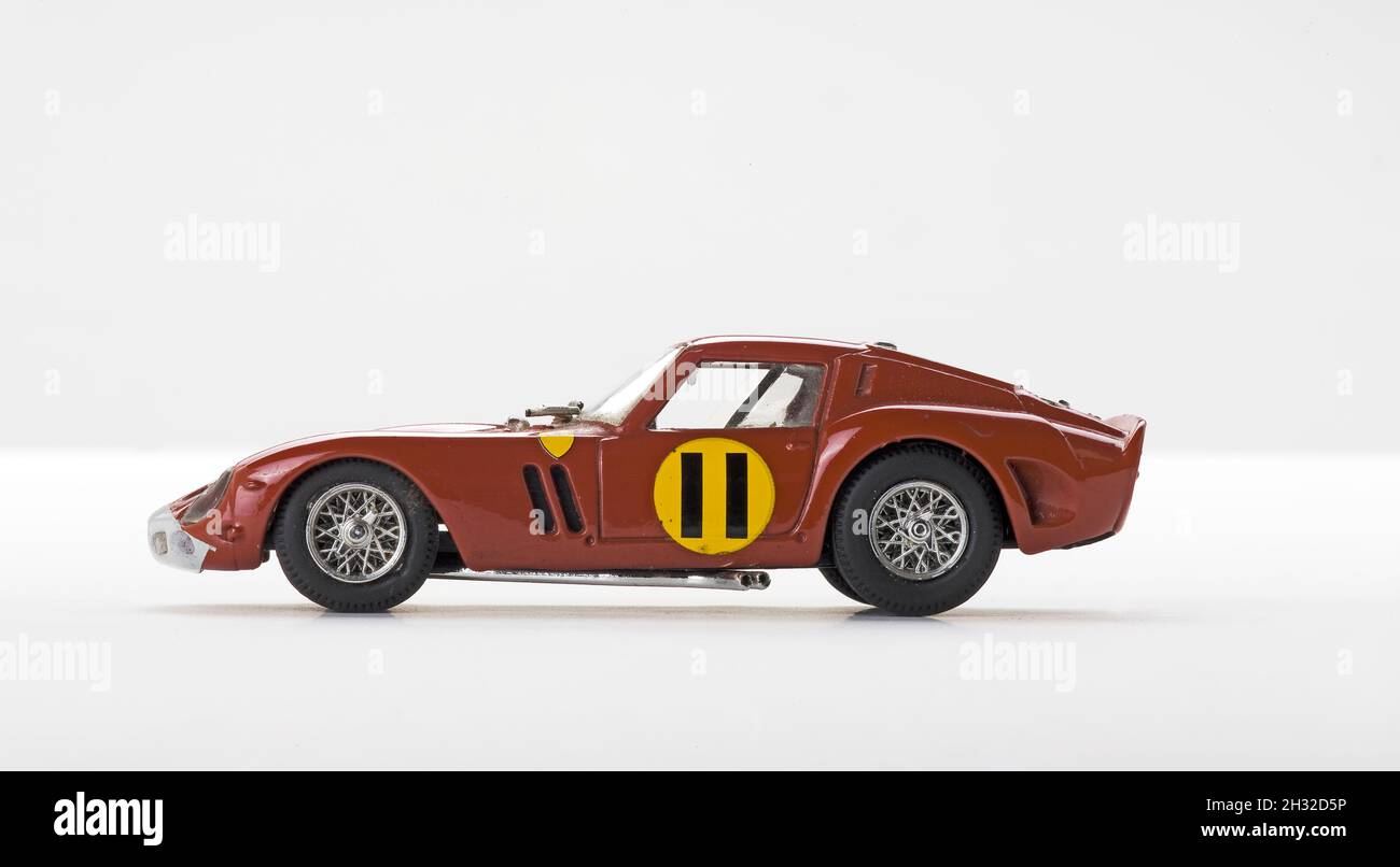 Brussels, Belgium -13 September 2010; Toy Ferrari 250 GTO on background. Photo made in the studio Stock Photo