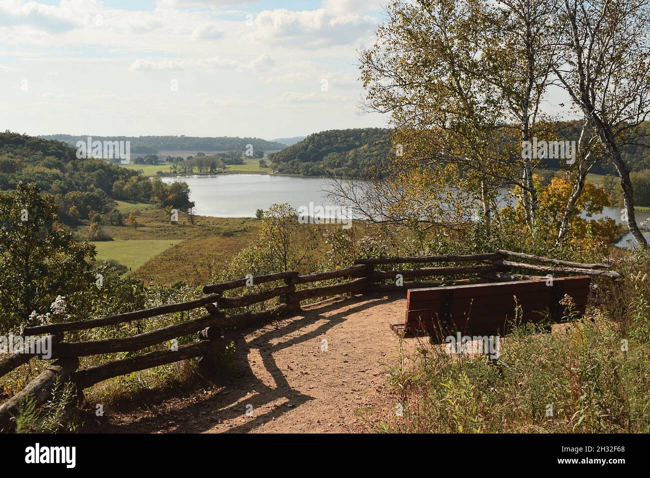 Overlook at Indian Lake County Park in Dane County, WI Stock Photo Alamy