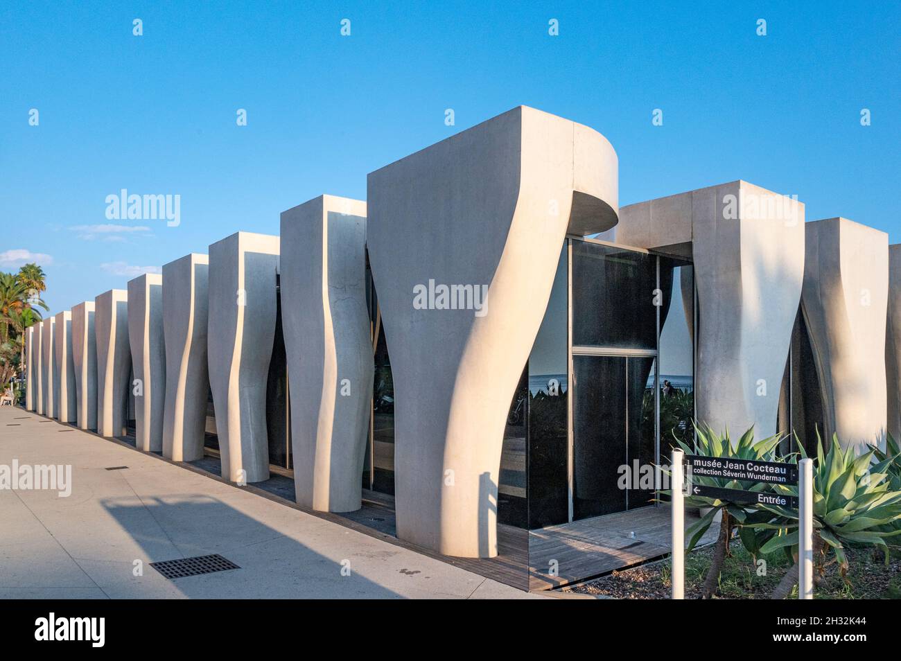 The collection Séverin Wunderman of the Musée Jean Cocteau, designed by  Rudy Riciotti in the heart of Menton, French Riviera Stock Photo - Alamy