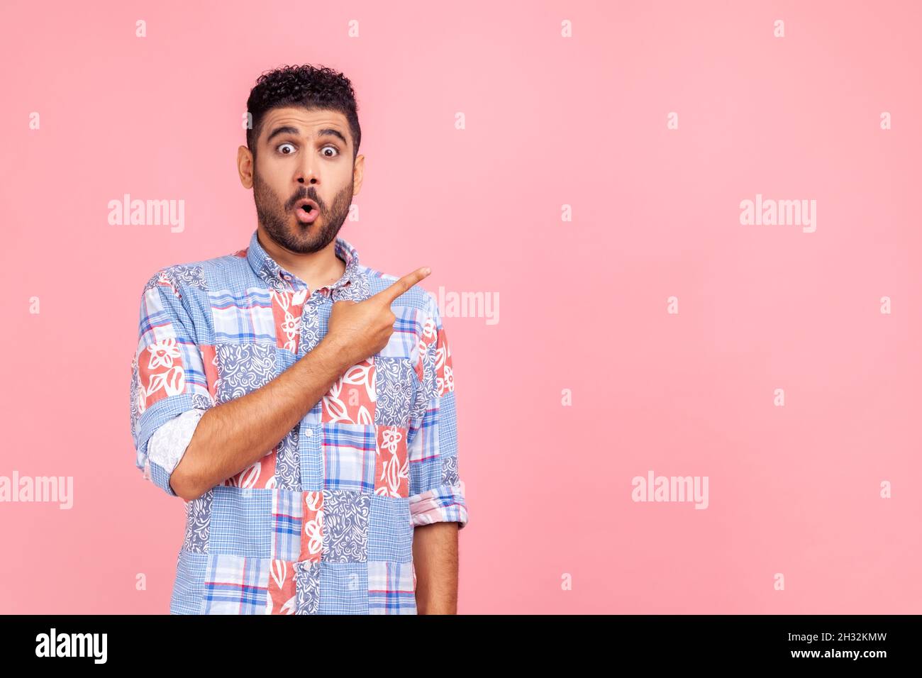 Excited indian man showing wow hi-res stock photography and images - Alamy
