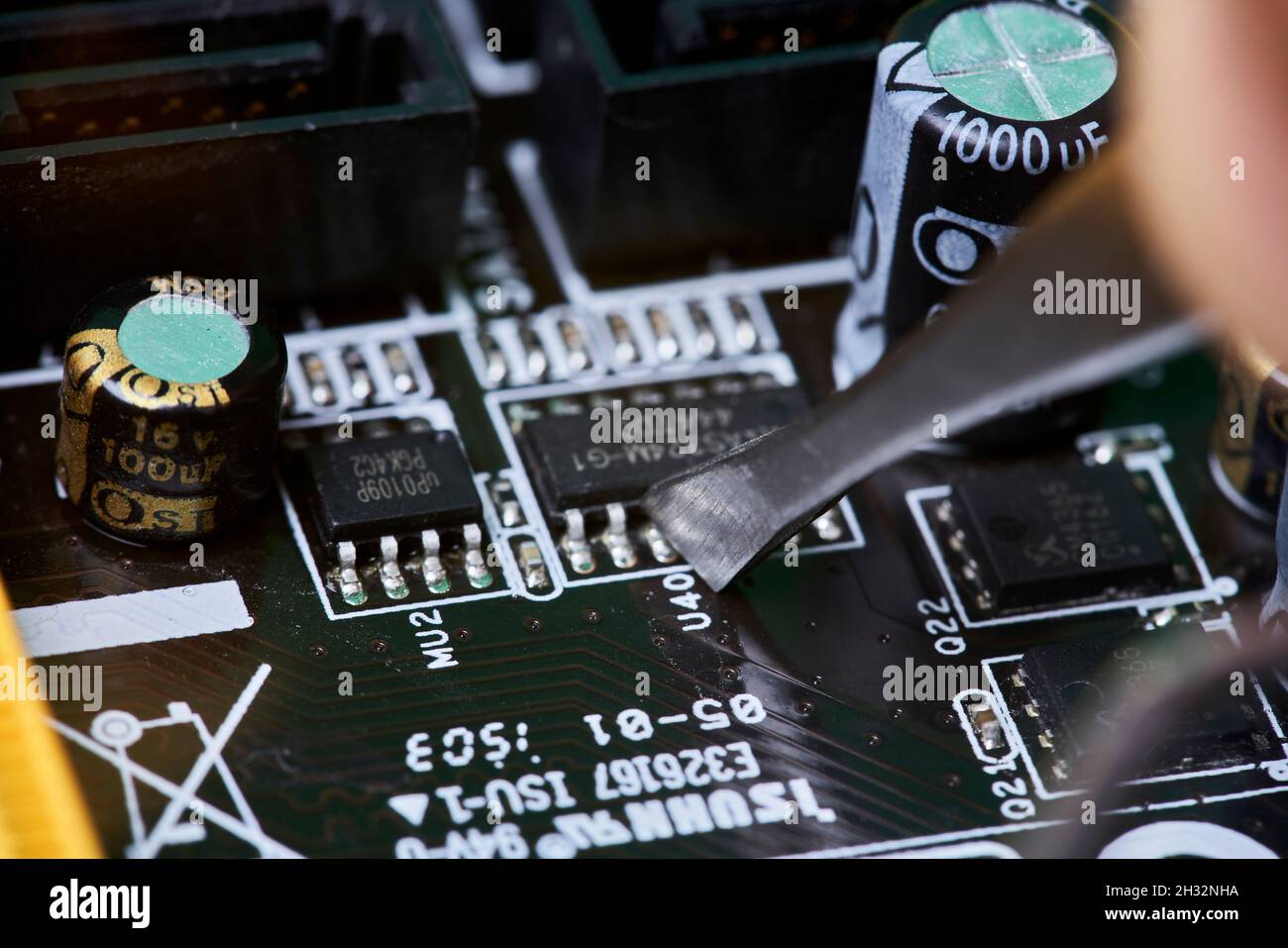 Global semiconductor shortage. Computer chip and semiconductor shortage hurting car industry