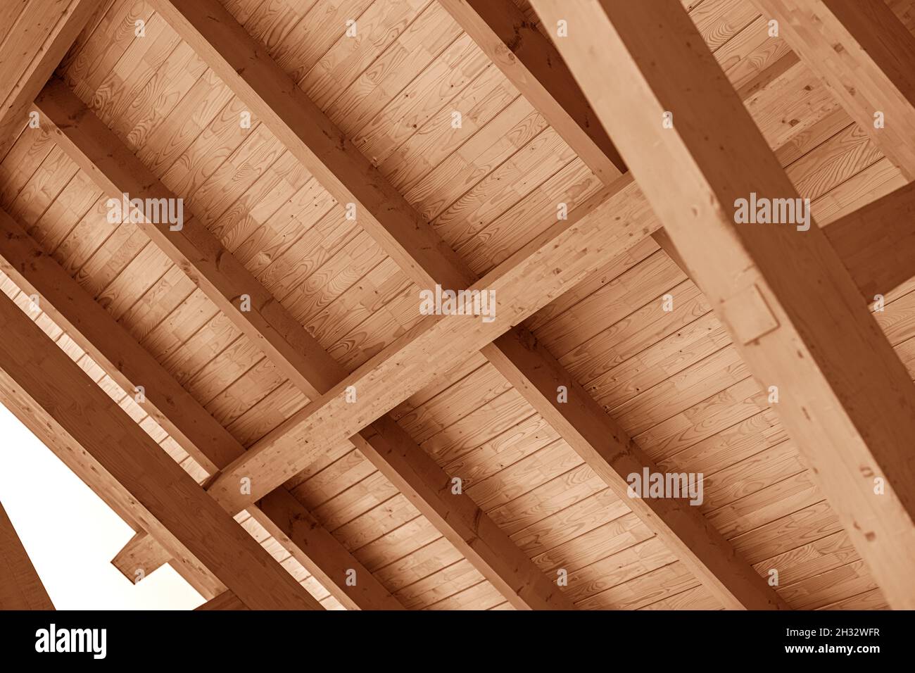 Wooden triangle roof hi-res stock photography and images - Alamy