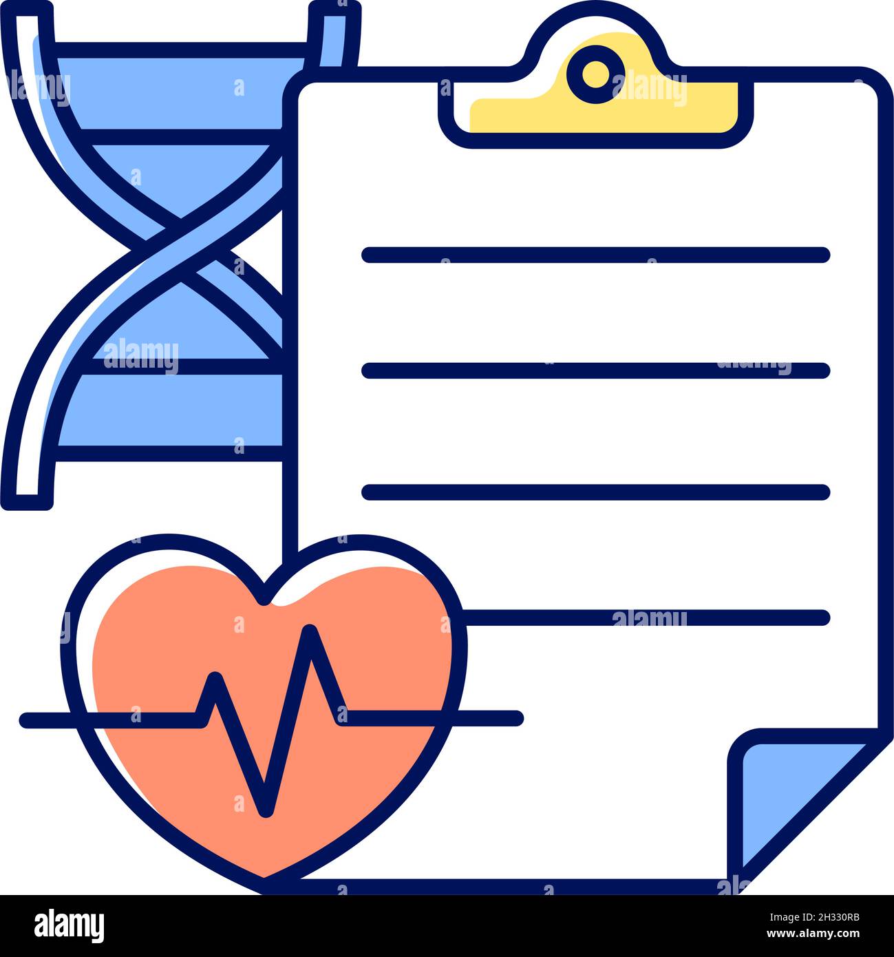 Measuring outcomes RGB color icon Stock Vector Image & Art - Alamy