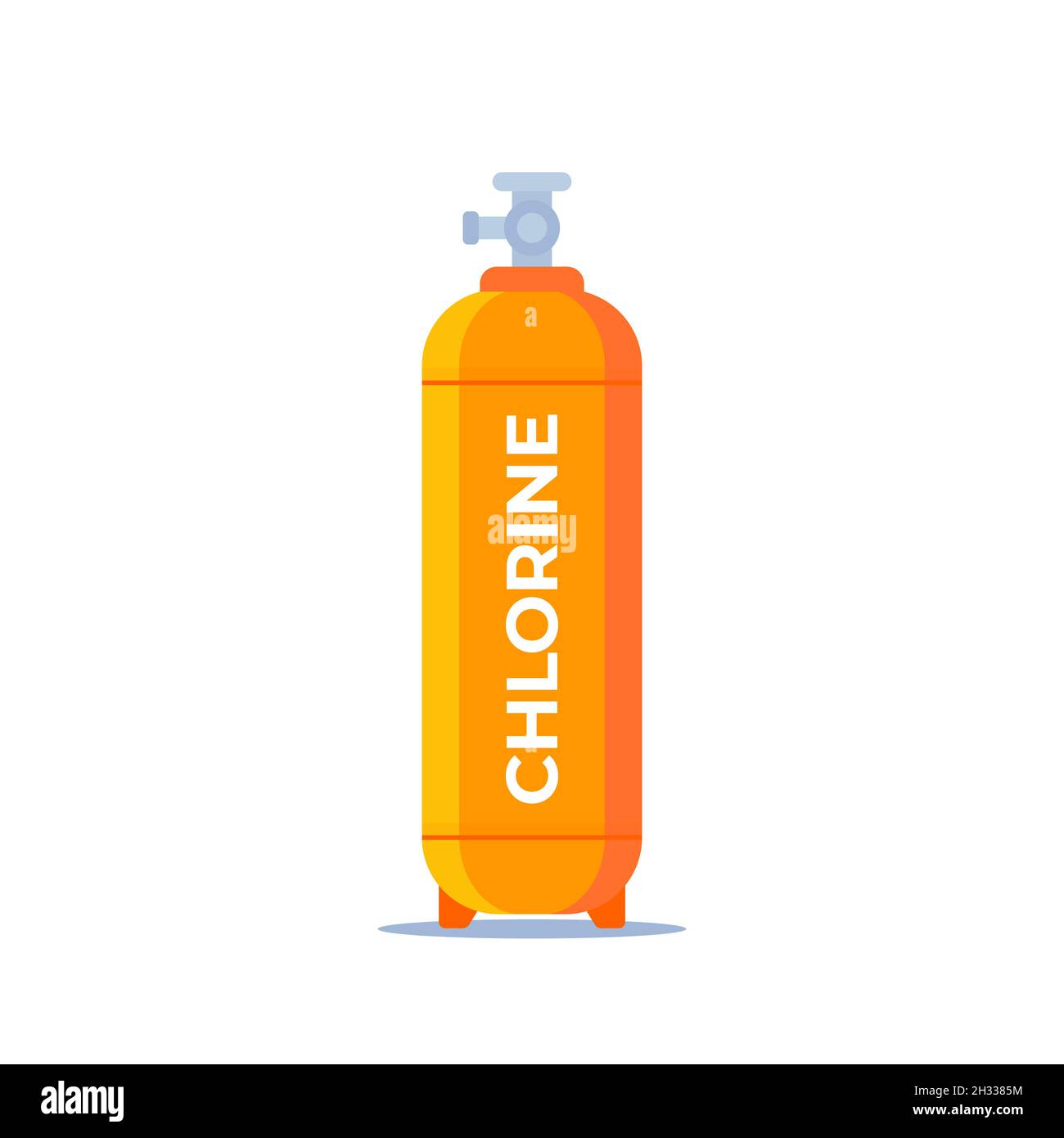 Chlorine gas cylinder, tank vector Stock Vector Image & Art Alamy