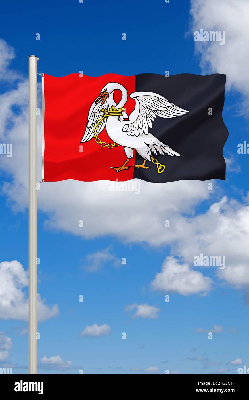 Die Flagge von Buckinghamshire, Grossbritannien Stock Photo