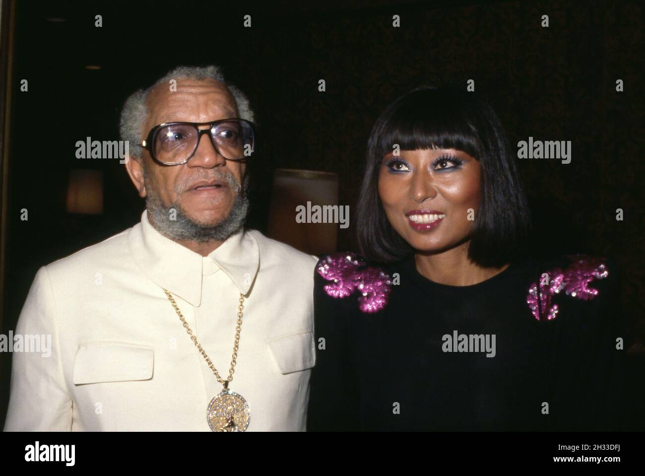 Red Foxx and Yu Chi Chung 1977. Credit: Ralph Dominguez/MediaPunch
