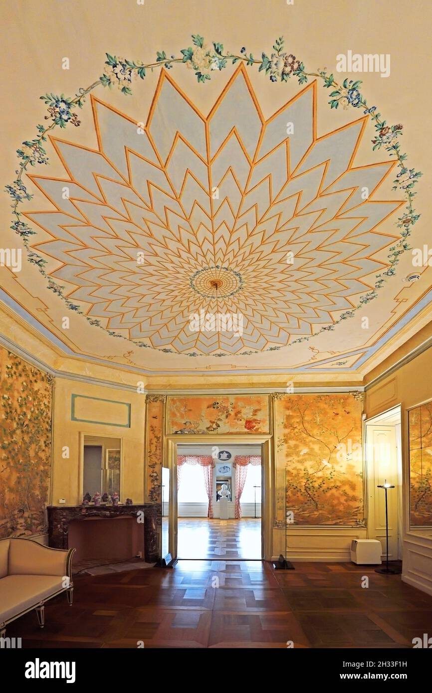 chinesisches Zimmer,  Schloss Rheinsberg, Brandenburg, Deutschland Stock Photo