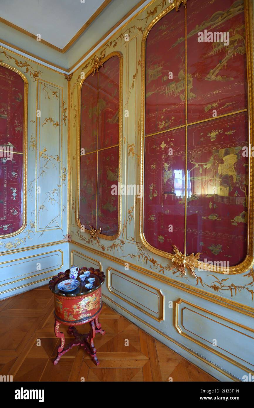 chinesisches  Kabinett,  Schloss Rheinsberg, Brandenburg, Deutschland Stock Photo