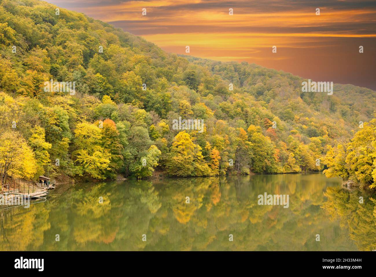 Lake Hamori, Lillafured, Hungary Stock Photo - Alamy