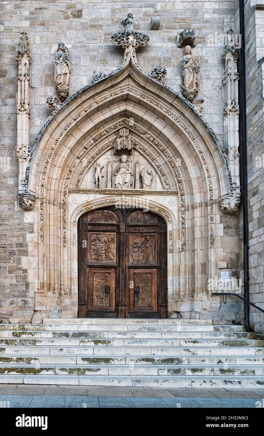 Church of San Nicolas, Burgos City, Spain Stock Photo