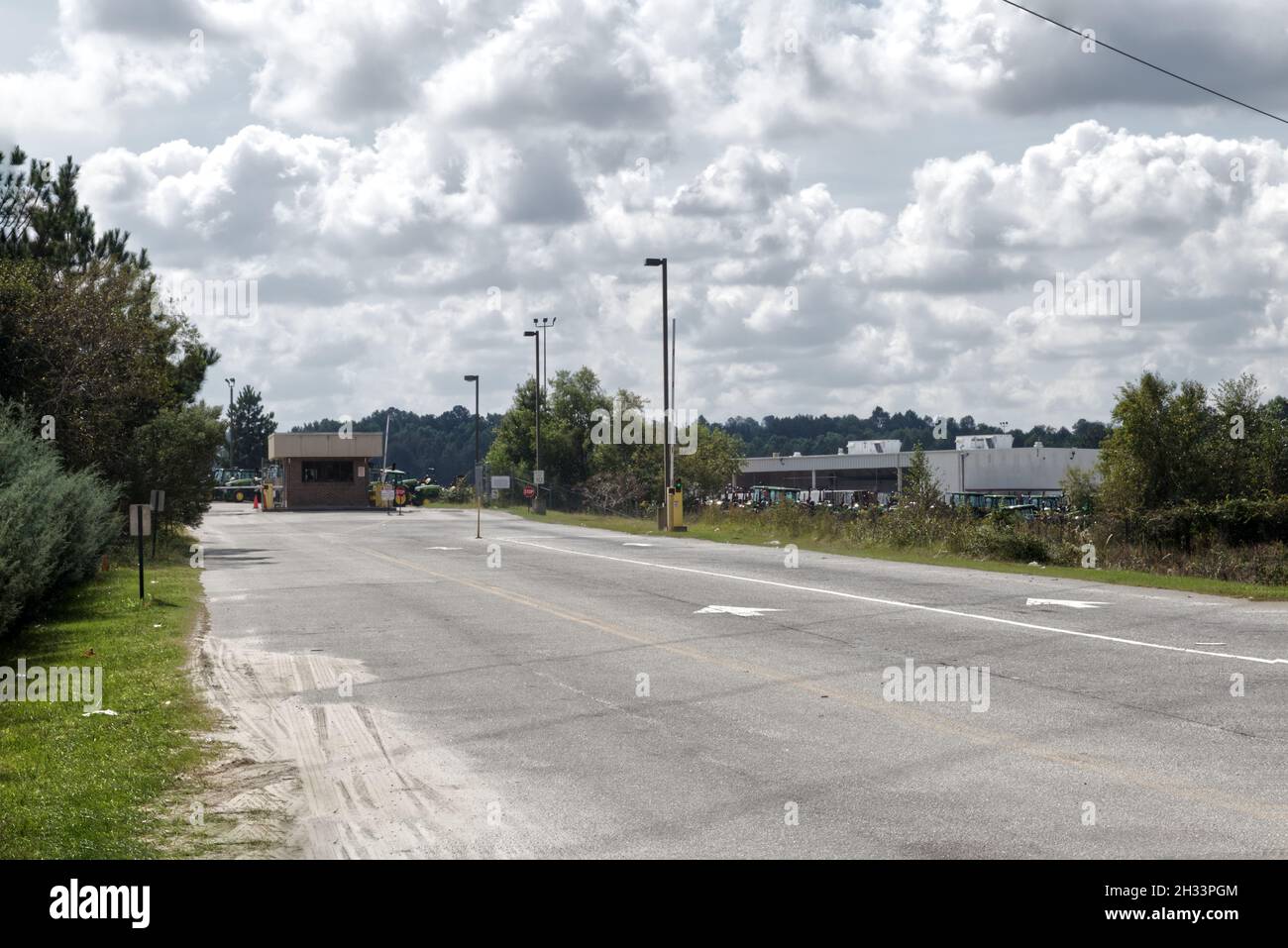 Grovetown, Ga USA 10 14 21 John Deere plant in Grovetown Security